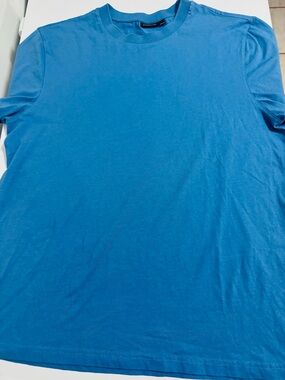 J.Lindeberg Men's Short Sleeve Crew T-Shirt in Bright Blue